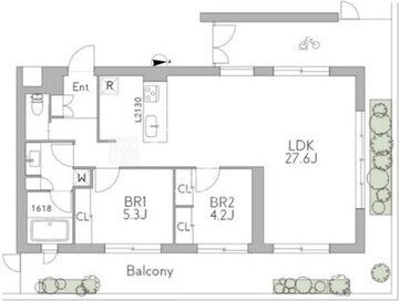 グランデュオ三軒茶屋12 301 間取り図