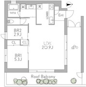 グランデュオ三軒茶屋12 303 間取り図