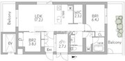 グランデュオ三軒茶屋12 304 間取り図