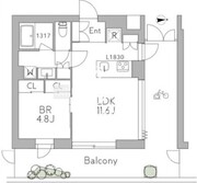 グランデュオ三軒茶屋12 402 間取り図