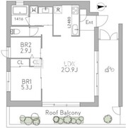 グランデュオ三軒茶屋12 403 間取り図