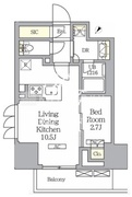 ラティエラ武蔵小山レジデンス 203 間取り図