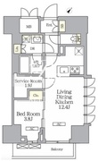 ラティエラ武蔵小山レジデンス 204 間取り図