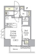 ラティエラ武蔵小山レジデンス 303 間取り図