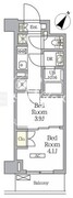ラティエラ武蔵小山レジデンス 309 間取り図