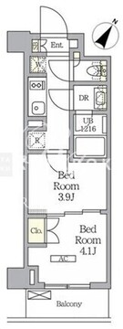 ラティエラ武蔵小山レジデンス 309 間取り図