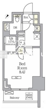 ラティエラ武蔵小山レジデンス 901 間取り図