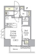 ラティエラ武蔵小山レジデンス 1203 間取り図