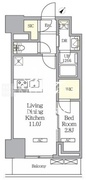 ラティエラ武蔵小山レジデンス 1306 間取り図