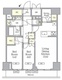 ラティエラ武蔵小山レジデンス 1705 間取り図