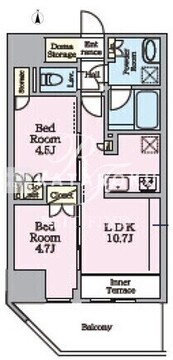 リビオメゾン東陽町ヒュッテ 301 間取り図