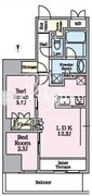 リビオメゾン東陽町ヒュッテ 404 間取り図