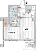 カスタリア三宿 403 間取り図
