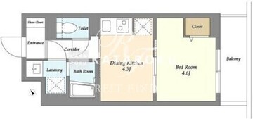 ヴィラクレール西馬込 302 間取り図