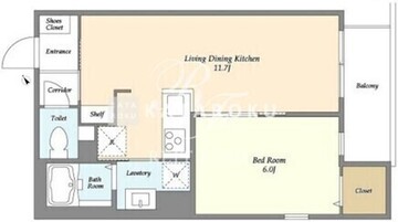 ヴィラクレール西馬込 304 間取り図