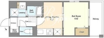 ヴィラクレール西馬込 401 間取り図