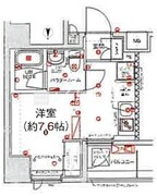 スパシエ新高円寺 401 間取り図