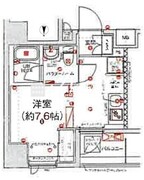 スパシエ新高円寺 702 間取り図