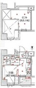 スパシエ新高円寺 801 間取り図