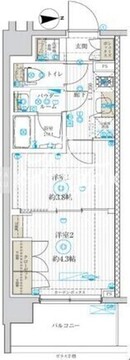 ブライズ中野哲学堂 407 間取り図