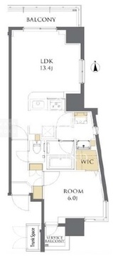 RBM外苑前レジデンス 203 間取り図