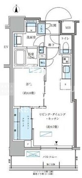 パークアクシス大森山王 604 間取り図