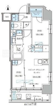 パークアクシス大森山王 905 間取り図