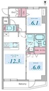 ドゥーエ板橋区役所前 401 間取り図