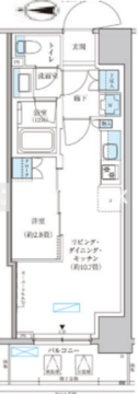 パークアクシス池袋イースト 1104 間取り図