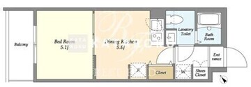 フュージョン池袋ウエスト 303 間取り図