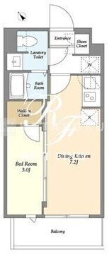 フュージョン池袋ウエスト 406 間取り図