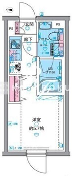 ジェノヴィア高円寺2 209 間取り図