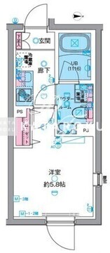 ジェノヴィア高円寺2 301 間取り図