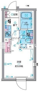 ジェノヴィア高円寺2 306 間取り図