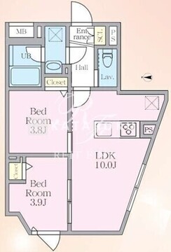 エルファーロ中野9 201 間取り図