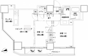 パークキューブ愛宕山タワー 1501 間取り図