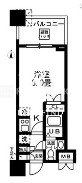 レジディア錦糸町 803 間取り図