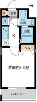 KDXレジデンス大島 509 間取り図