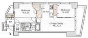 デュオステージ後楽園 303 間取り図