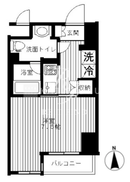 セリーズ門前仲町 202 間取り図