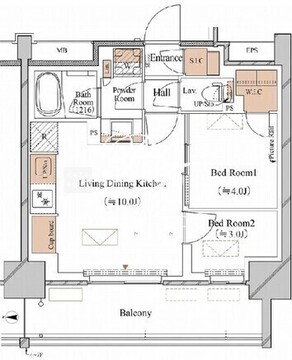 ブランシエスタ木場 605 間取り図