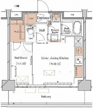 ブランシエスタ木場 806 間取り図