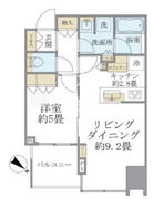 大崎ウエストシティタワーズ E-1708 間取り図