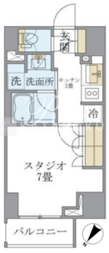 ラドゥセール巣鴨 705 間取り図