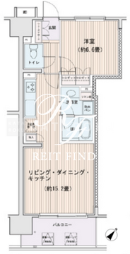 エスティメゾン豊洲レジデンス C-1302 間取り図