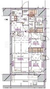 ブランシエスタ浅草蔵前 401 間取り図