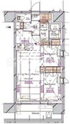 ブランシエスタ浅草蔵前 701 間取り図