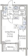 モクシオン渋谷西原 201 間取り図