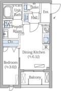 モクシオン渋谷西原 303 間取り図