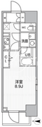 ザ・パームス熊野前 201 間取り図